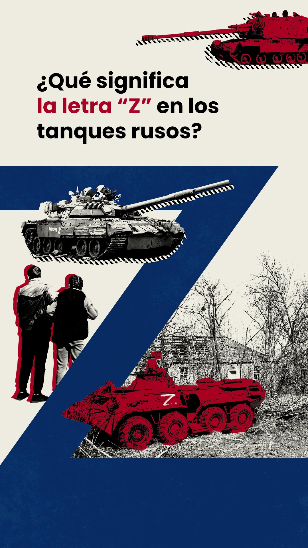 Qué significa la 'Z' de los uniformes y tanques rusos?